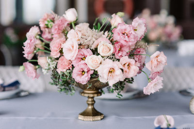 Events by TMA Pink and Green Wedding Flowers