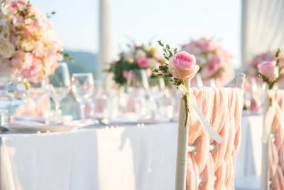 Outdoor Chicago Wedding Reception Pastel Floral