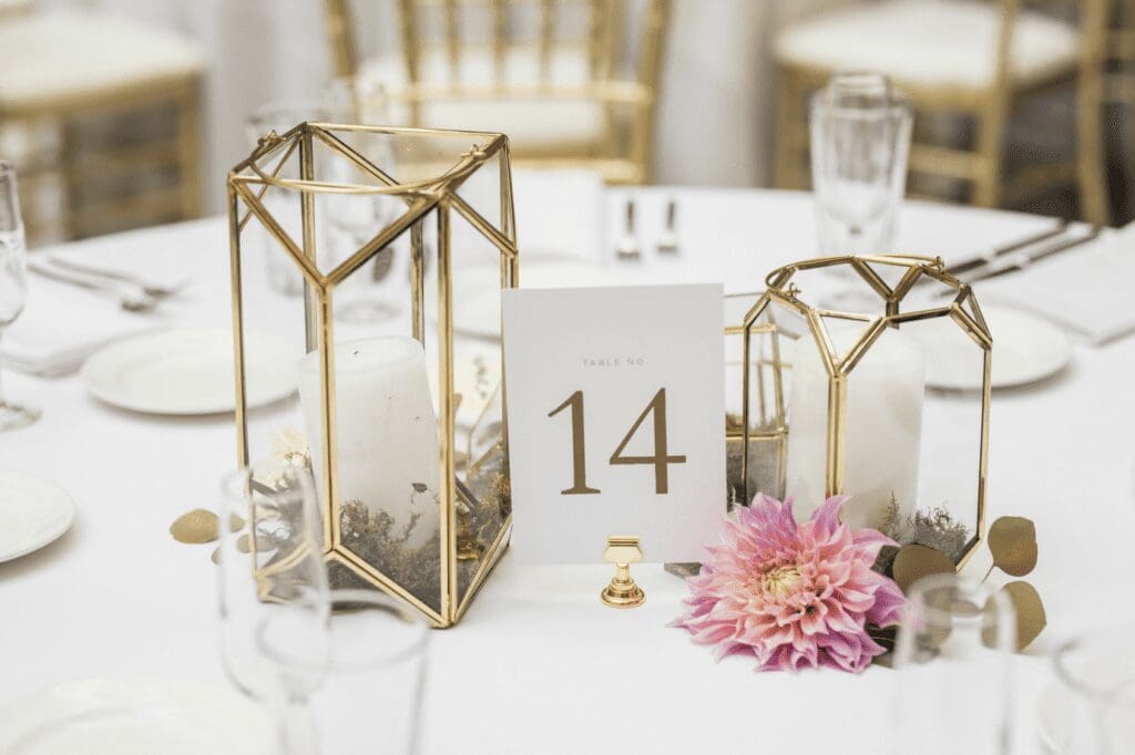 Events by TMA Choosing Low Wedding Centerpices